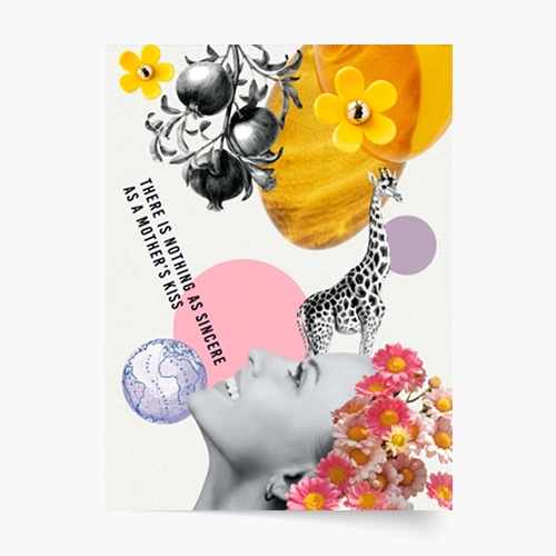 Poster, Buchet pentru mama - colaj, 21x30