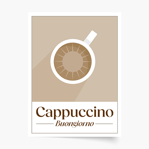 Poster, Cafea - Cappuccino, 21x30