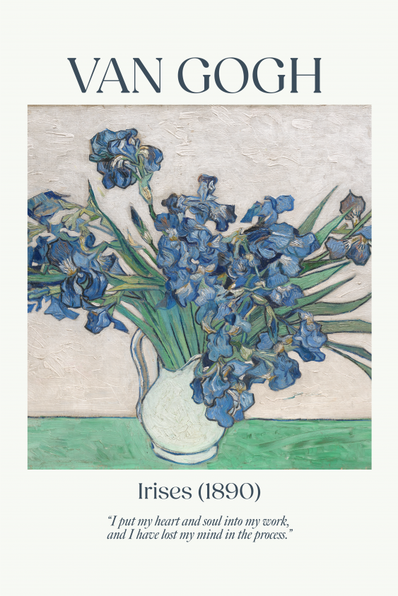 Poster, Van Gogh - Iriși, 21x30