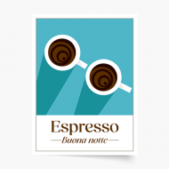 Poster, Coffee - Espresso, 20x30 cm
