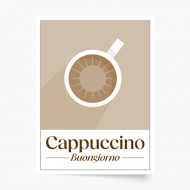 Poster, Coffee - Capuccino, 20x30 cm