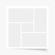 Poster, Posterul tău, 5 elemente, 30x30 cm