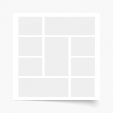 Poster, Posterul tău, 9 elemente, 80x80