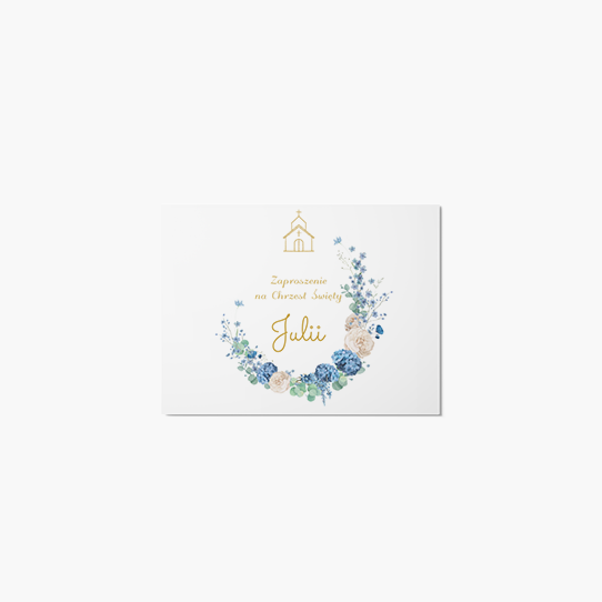 Invitație, Colecția Flori Albastre