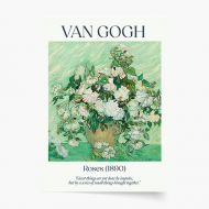 Poster, Van Gogh - Roses, 20x30 cm