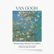 Poster, Van Gogh - Almond tree, 20x30 cm