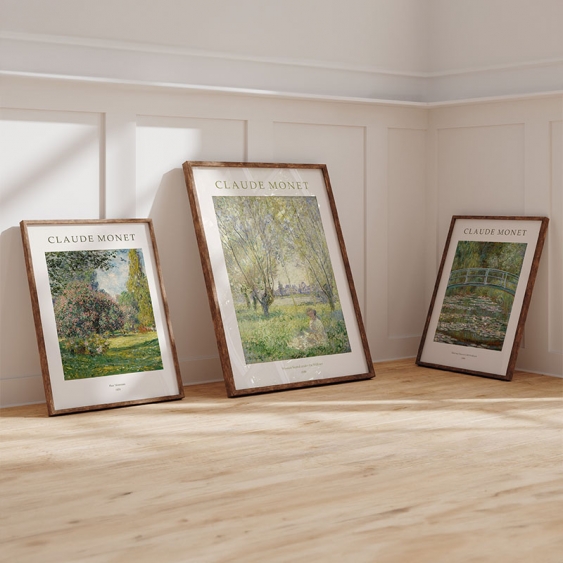 Poster, Monet - Pod peste iazul cu nuferi, 30x40