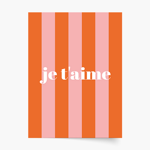 Poster, te iubesc, 21x30