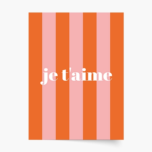 Poster, te iubesc, 21x30