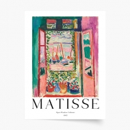 Poster, Matisse - Open window, 20x30 cm