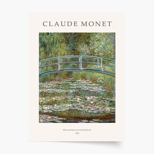 Poster, Monet - Pod peste iazul cu nuferi, 30x40