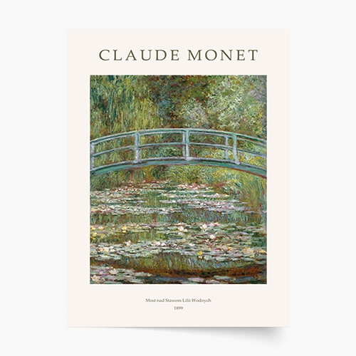 Poster, Monet - Pod peste iazul cu nuferi, 30x40