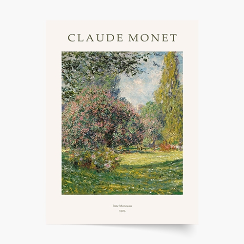 Poster, Monet - Parcul Monceau, 30x40