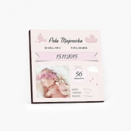 Tablou, Etichetă roz, 70X70 cm