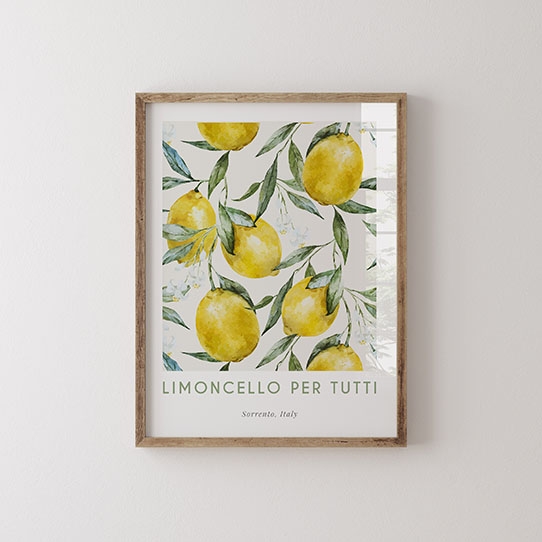 Poster, Limoncello, Italia, 21x30