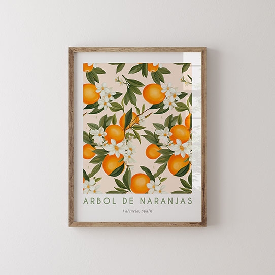 Poster, Orange Spain, 21x30