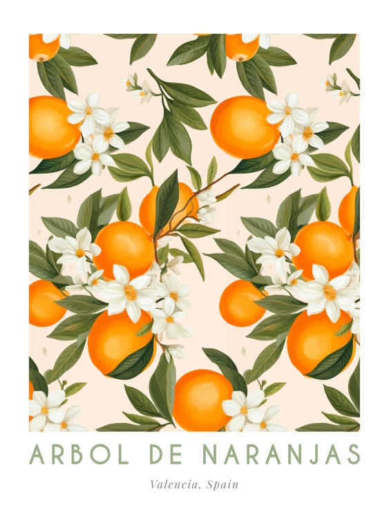 Poster, Orange Spain, 21x30