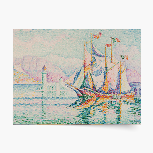Poster, P. Signac „Antibes - Dimineața”, 30x21