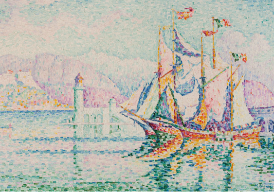 Poster, P. Signac „Antibes - Dimineața”, 30x21