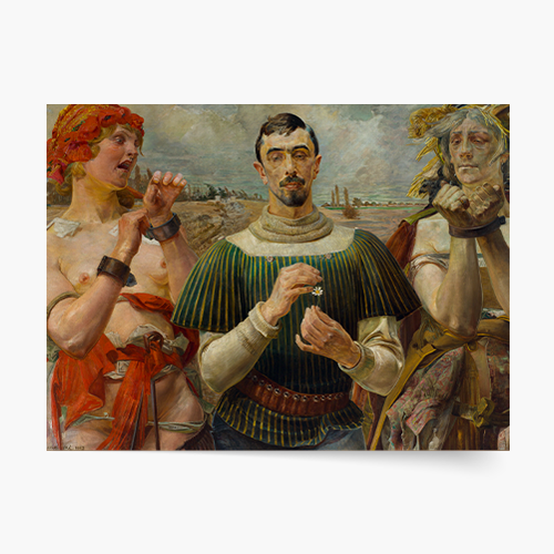 Poster, J. Malczewski „Hamletul polonez - Portretul lui Aleksander Wielopolski”, 100x70