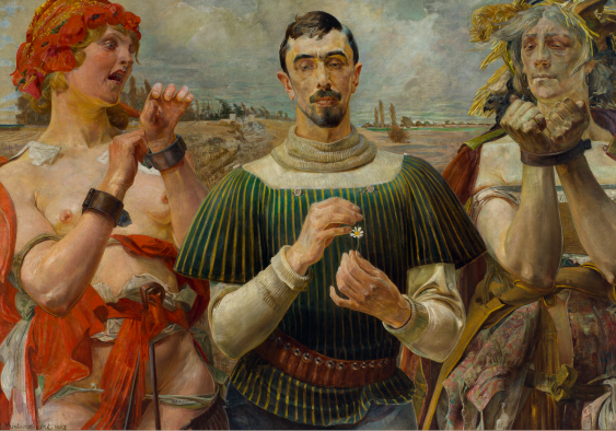 Poster, J. Malczewski „Hamletul polonez - Portretul lui Aleksander Wielopolski”, 100x70