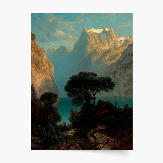 Poster, A. Calame „Lacul Lucerna”, 21x30