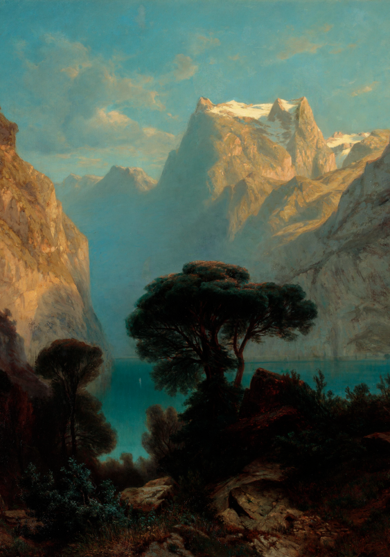 Poster, A. Calame „Lacul Lucerna”, 21x30