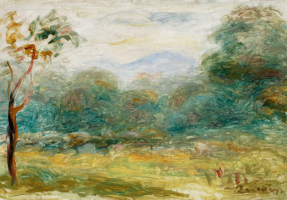 Poster, A. Pierre-Renoir „Peisajul din sudul Franței (Cagnes-sur-Mer)”, 30x21