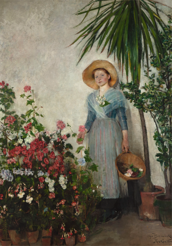 Poster, O. Boznańska „În Orangerie”, 21x30