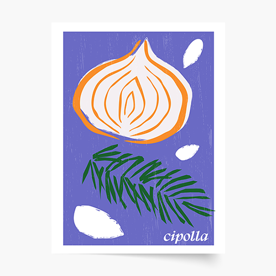 Poster, Bucătărie italiană - Cipolla, 21x30