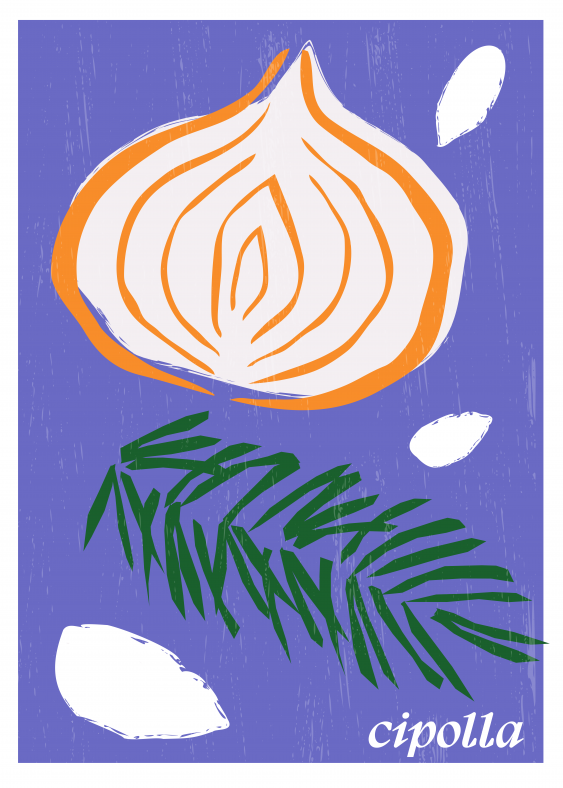 Poster, Bucătărie italiană - Cipolla, 21x30