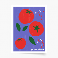 Poster, Bucătăria italiană - Pomodori, 20x30 cm