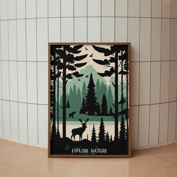 Poster, Las: Explorează natura, 30x40