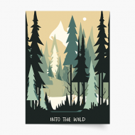 Poster,  Pădure: Into the wild, 20x30 cm