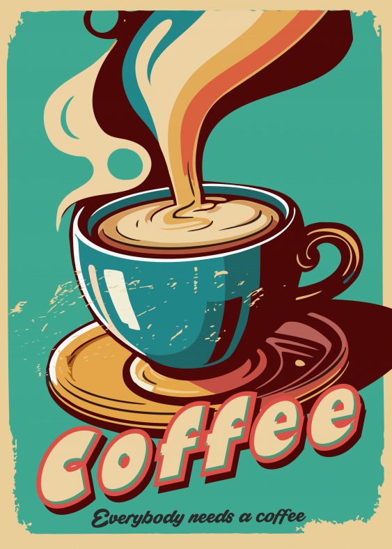 Poster, Cafea americană, 50x70