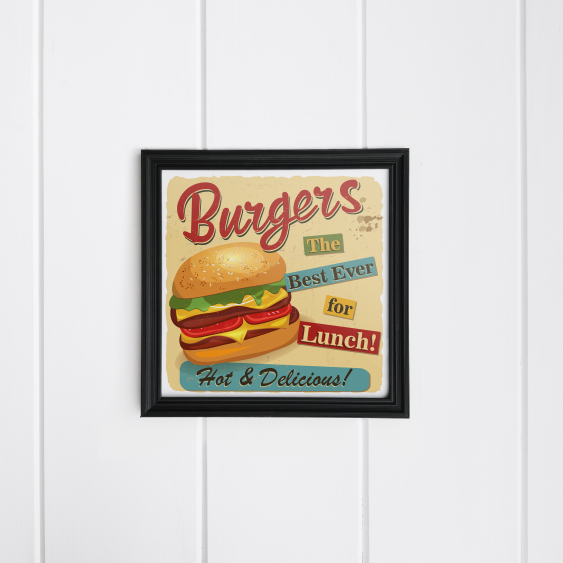 Poster, Cei mai buni burgeri, 30x30