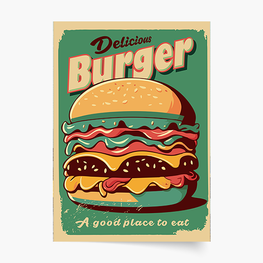 Poster, Burger, 21x30
