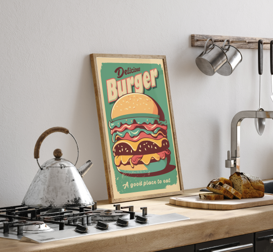 Poster, Burger, 21x30