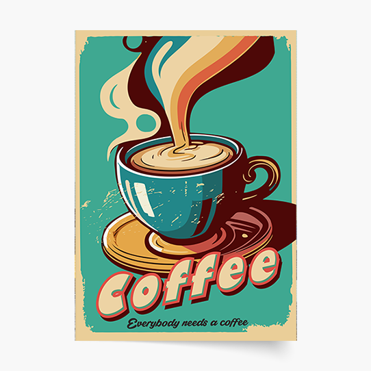 Poster, Cafea americană, 50x70