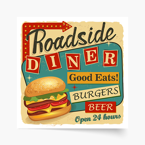 Poster, Restaurant, 30x30