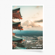 Poster, Japan: MT Fuji, Kyoto, 20x30 cm