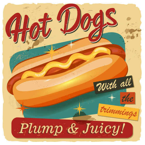 Poster, Hot dog-uri, 30x30