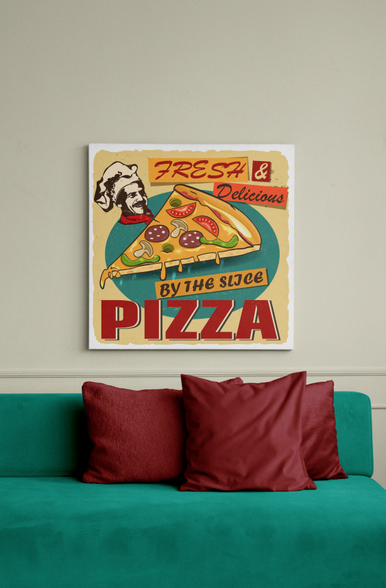 Poster, Pizza, 70x70