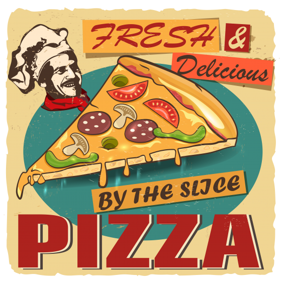 Poster, Pizza, 70x70