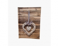 Album foto Serce na drewnie- HEART- 300 zdjęć, 20x25 cm