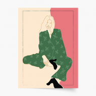 Poster, Woman - Fashion I, 20x30 cm