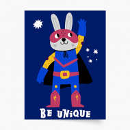 Poster, Heroes - Be unique, 20x30 cm