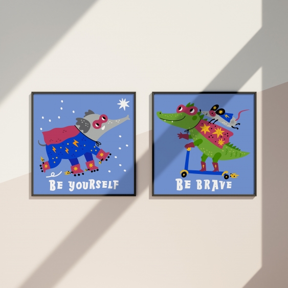 Poster, Eroi - Fiți curajoși, 30x30
