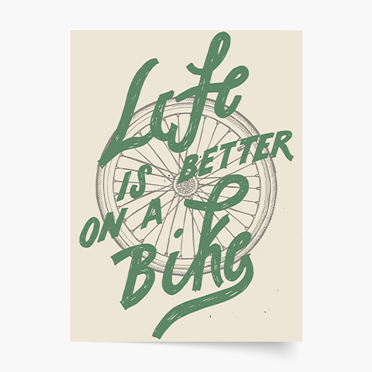 Poster, Biciclete - Pe bicicletă, 21x30