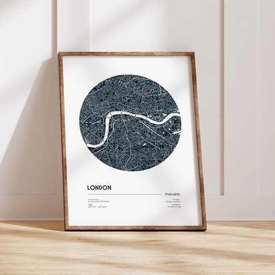 Poster, Hărți: Londra, 21x30